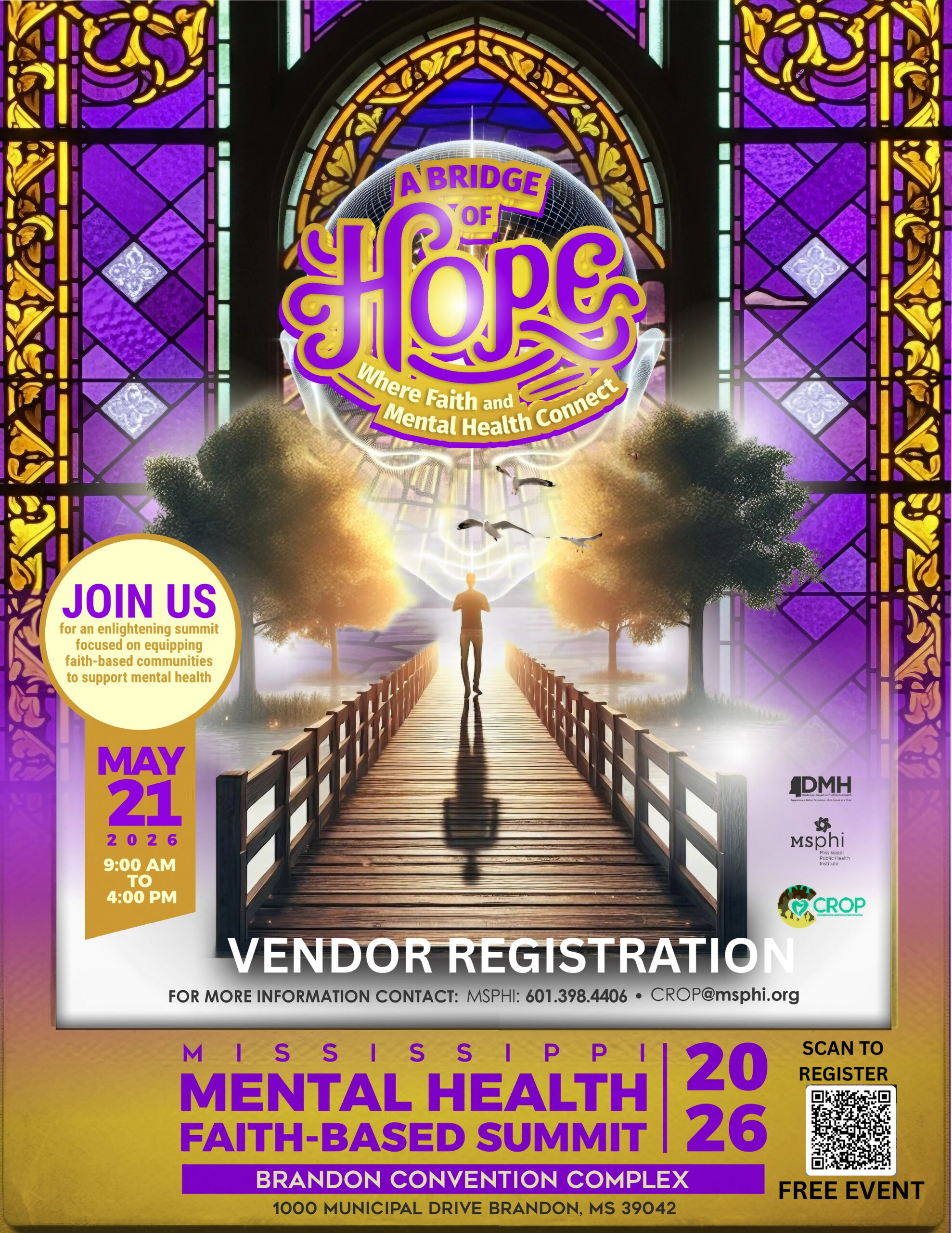 2026 Mississippi Mental Health Faith-Based Summit on May 21, 2026, at the Brandon Civic Center!